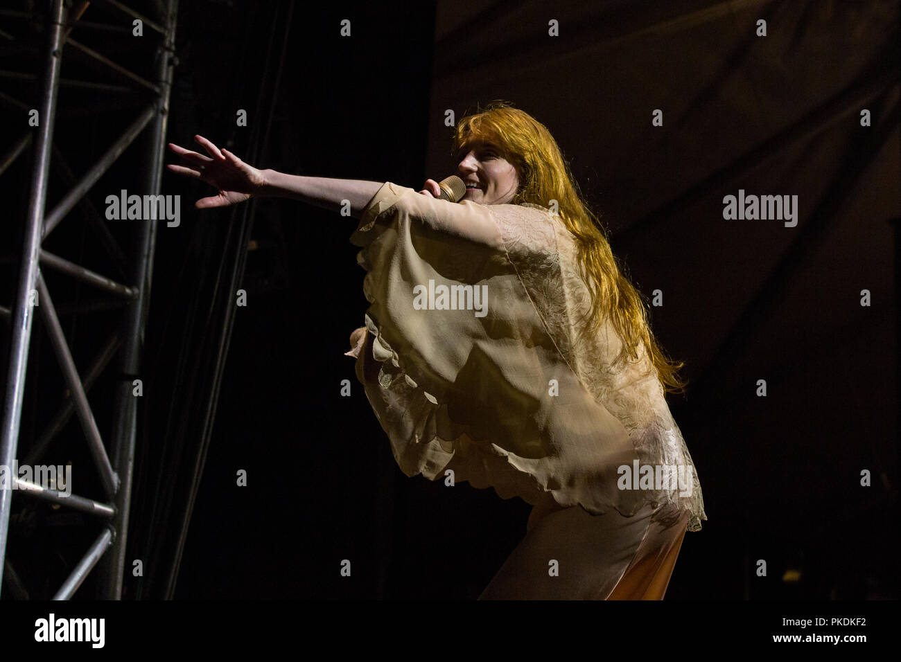 Londra indie band Firenze + la macchina in esecuzione al Skookum Music Festival di Stanley Park a Vancouver, BC il 7 settembre 2018 Foto Stock