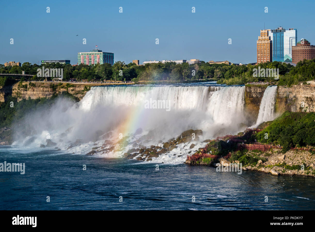 Il ben noto le Cascate del Niagara in Canada, Ontario Foto Stock