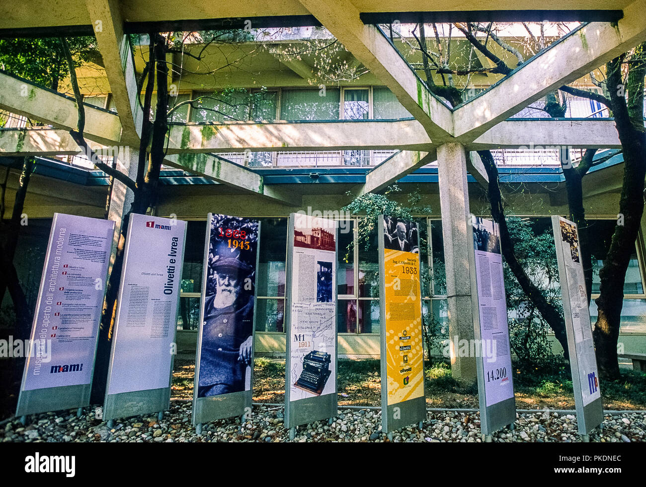 Italia Canavese Ivrea Maam - museo a cielo aperto dell'architettura moderna Foto Stock