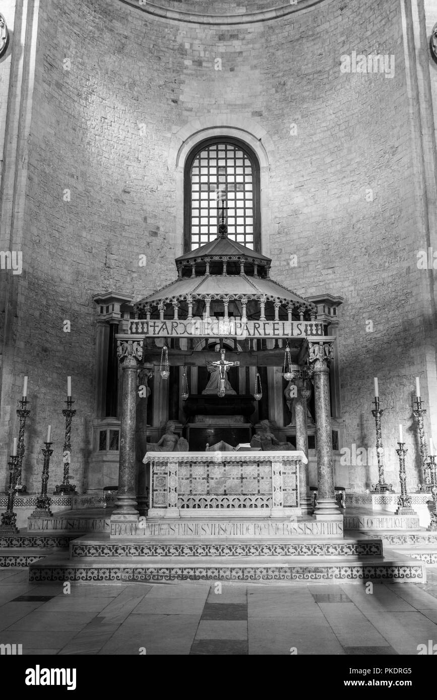 Antica Basilica di San Nicola di Bari Foto Stock
