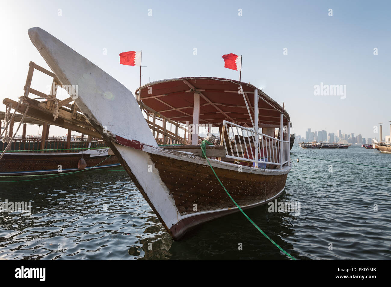 Il Qatar tradizionale sambuco Foto Stock