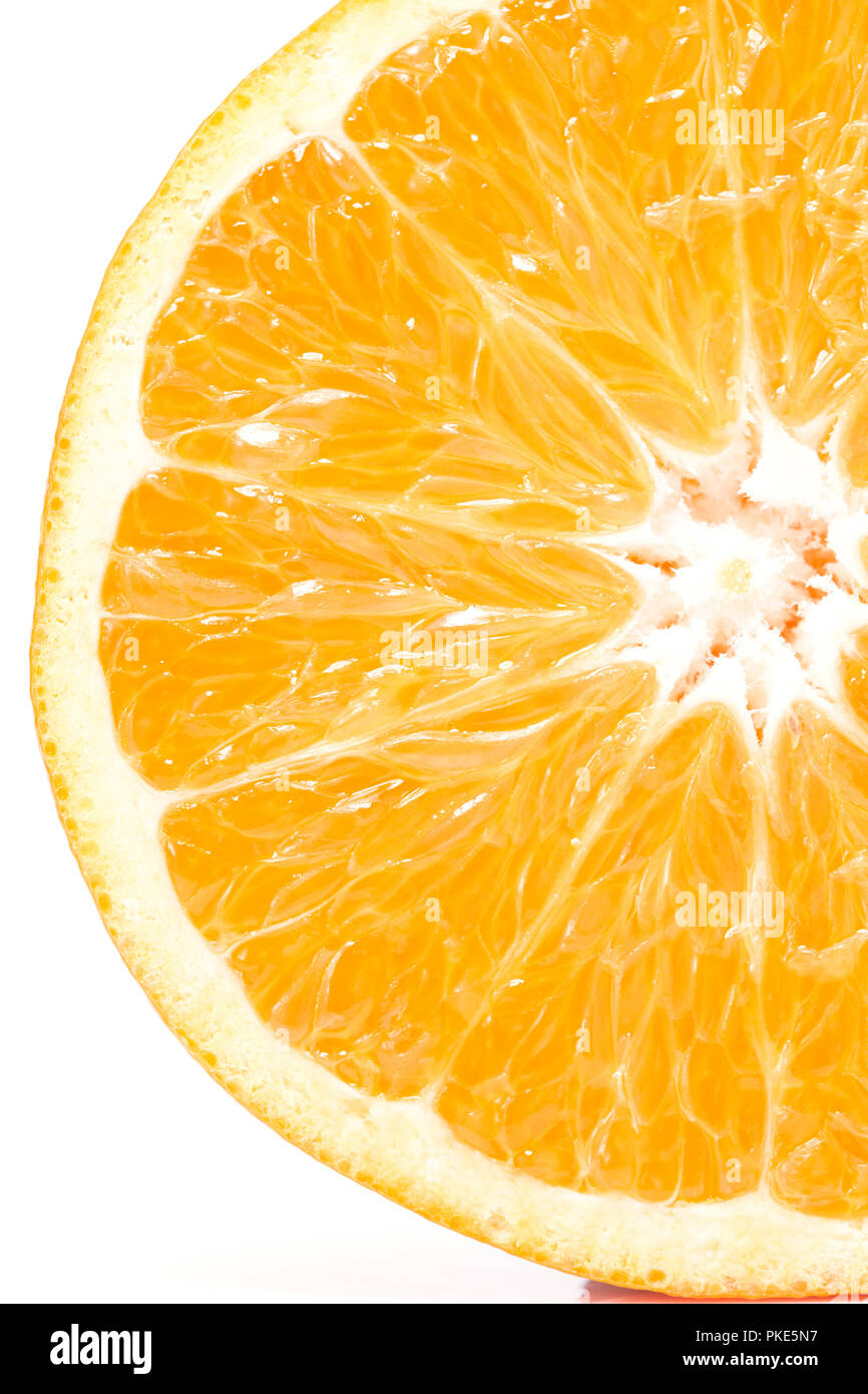 Affettare le arance Foto Stock