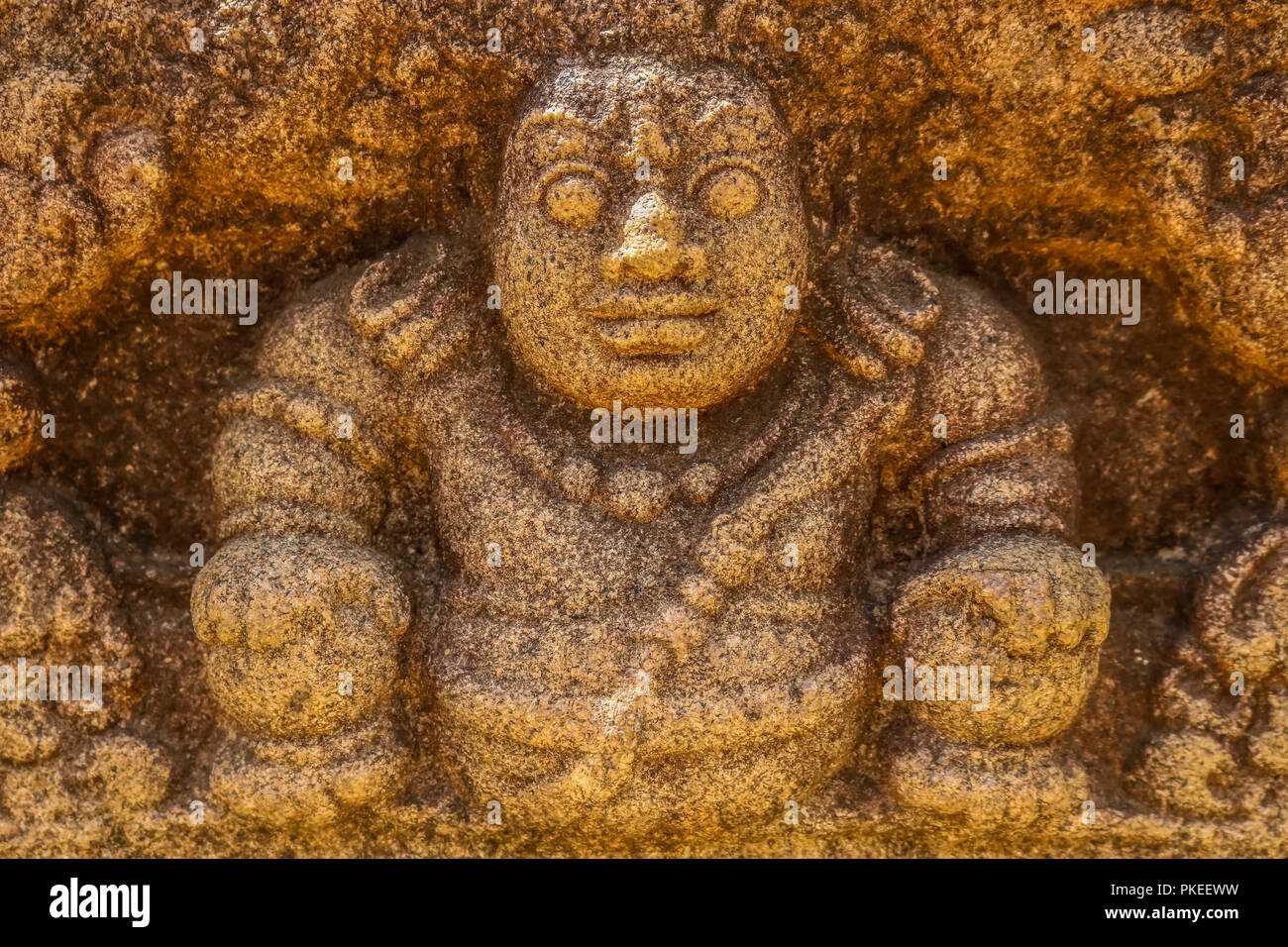Wamana Rupa, Wamana figura, Anuradhapura, Sri Lanka Foto Stock