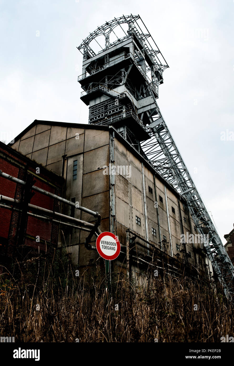 La vecchia miniera di carbone in Heusden-Zolder (Belgio, 23/10/2009) Foto Stock