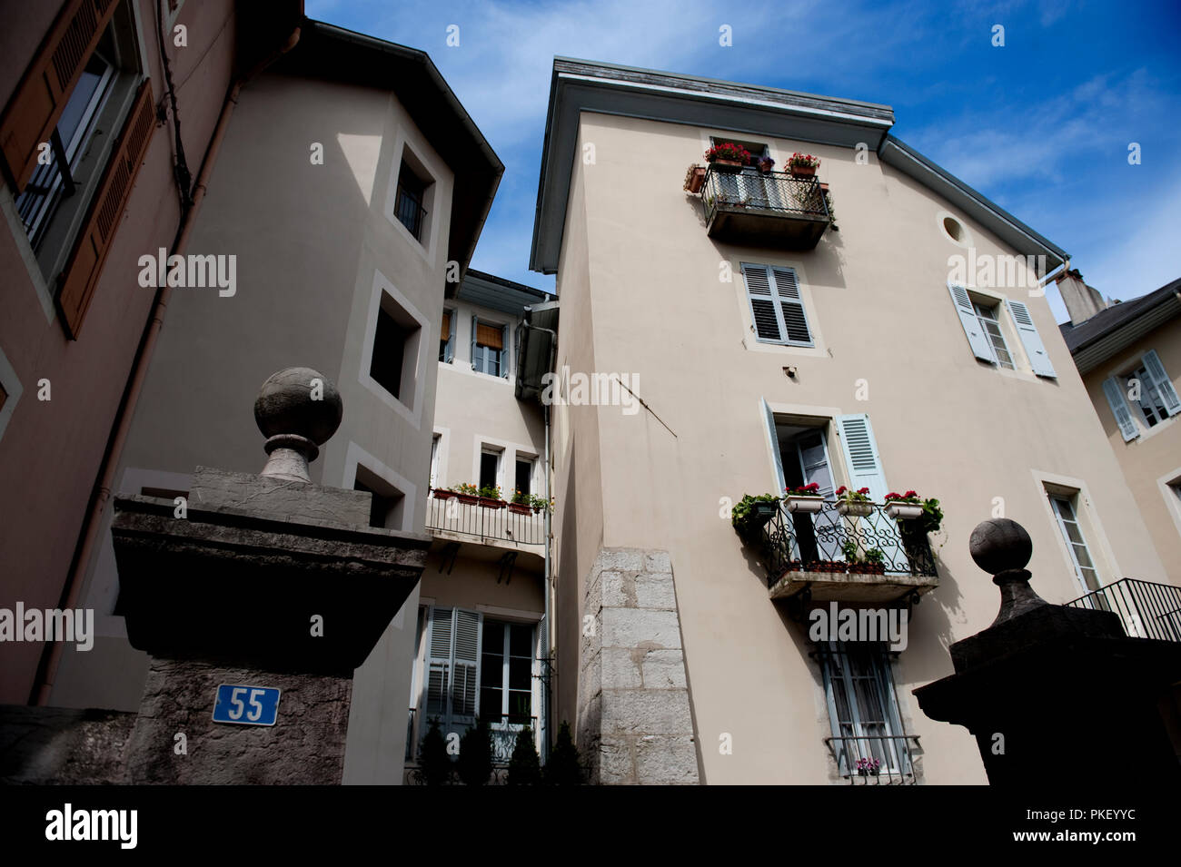 Impressioni di Chambéry, nel dipartimento della Savoia (Francia, 14/06/2010) Foto Stock