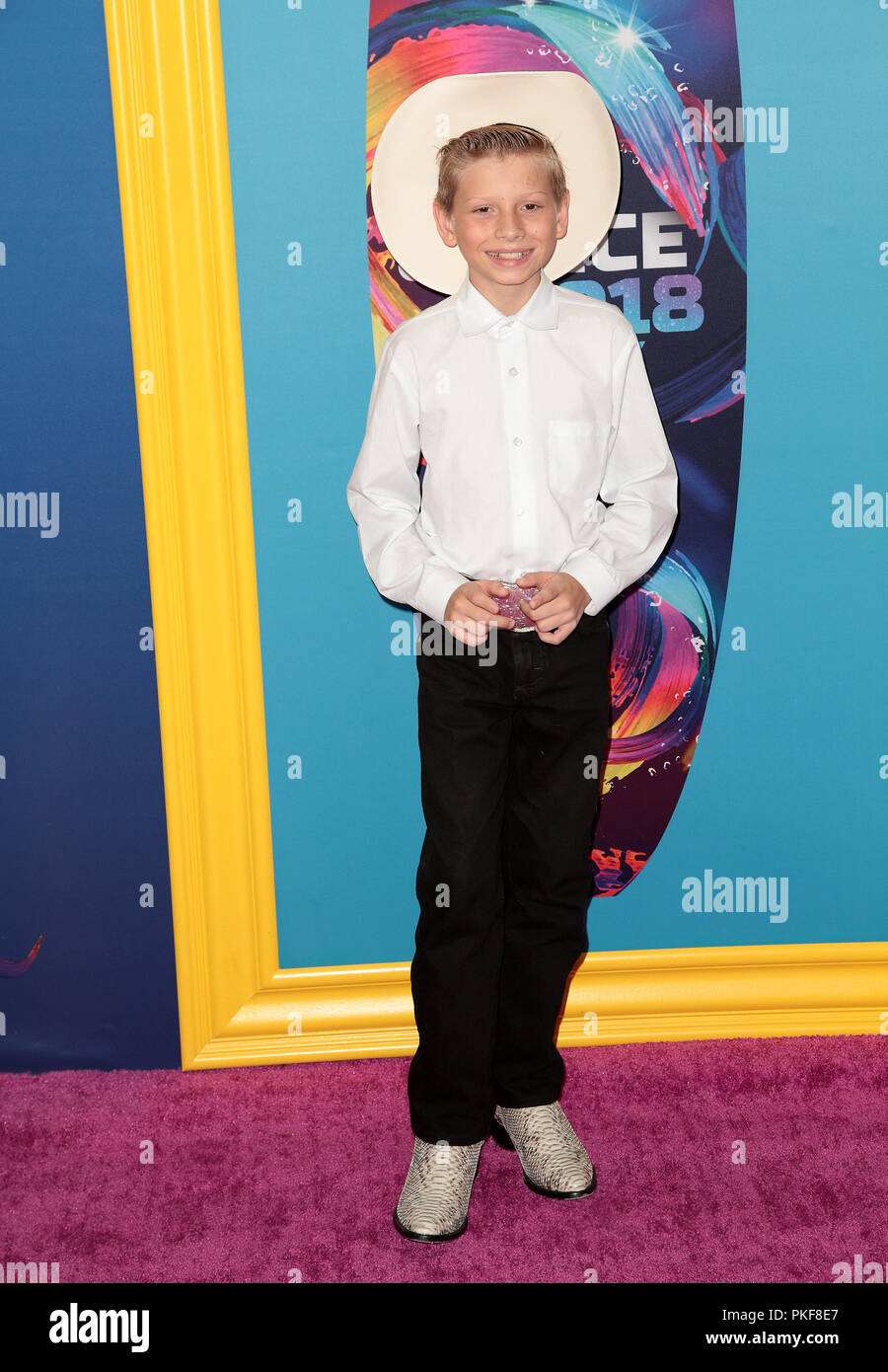 Celebrità frequentare Teen Choice Awards 2018 Al Forum. Dotato di: Mason Ramsey dove: Beverly Hills, in California, negli Stati Uniti quando: 12 Ago 2018 Credit: Brian A/WENN.com Foto Stock