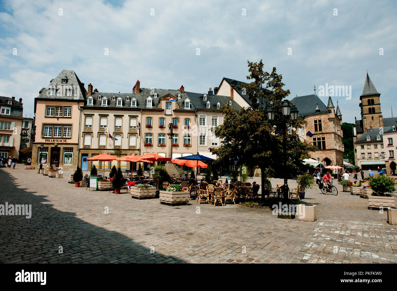 Impressioni del comune Echternach (Granducato del Lussemburgo, 01/07/2009) Foto Stock