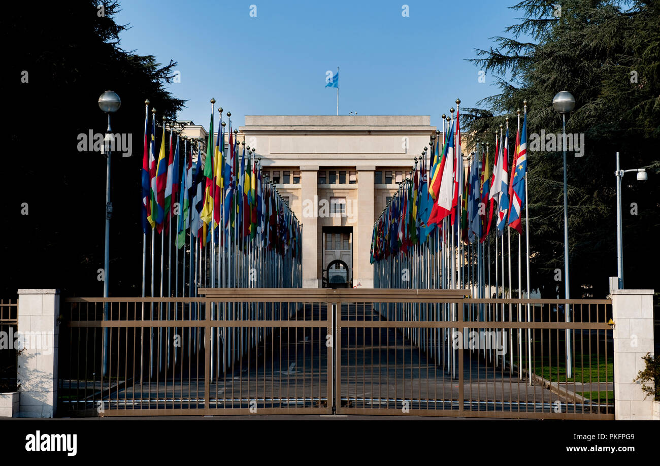 L Ufficio delle Nazioni Unite a Ginevra (Svizzera, 17/04/2010) Foto Stock