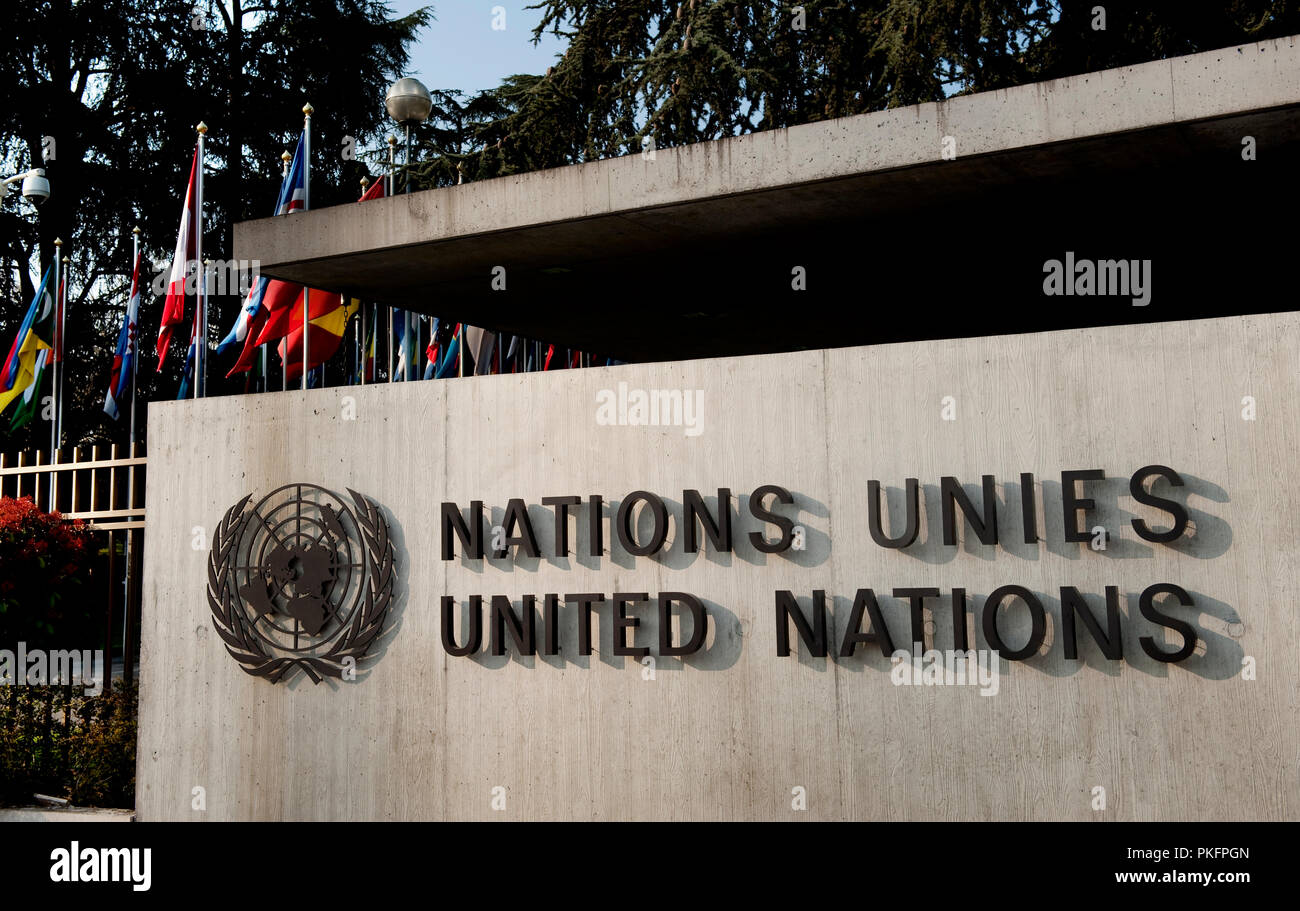 L Ufficio delle Nazioni Unite a Ginevra (Svizzera, 17/04/2010) Foto Stock