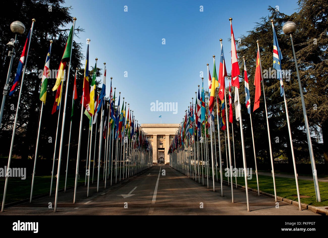 L Ufficio delle Nazioni Unite a Ginevra (Svizzera, 17/04/2010) Foto Stock
