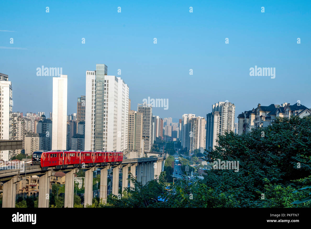 Chongqing Città Architettura Foto Stock