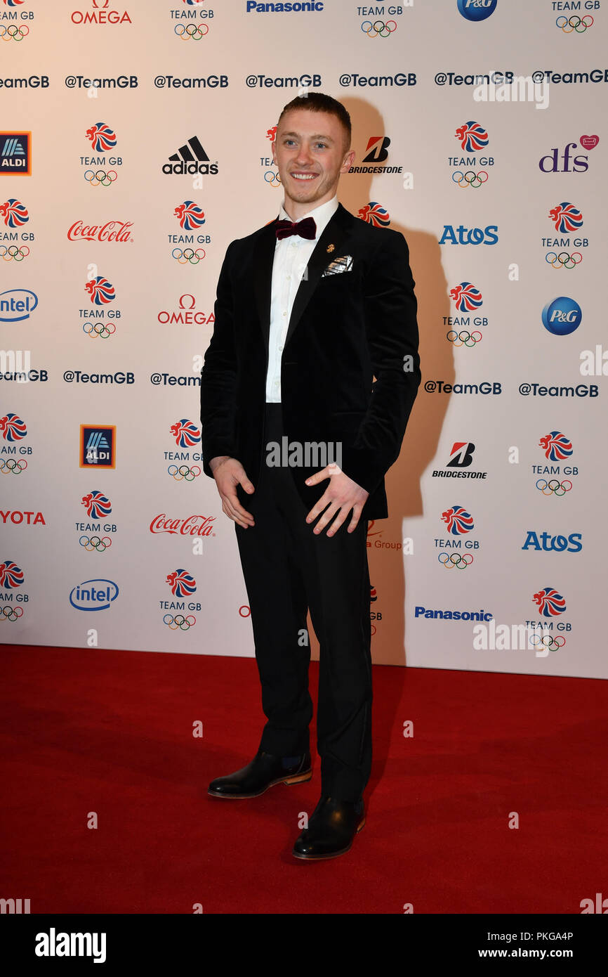 Londra, Regno Unito. 13 settembre 2018. Nilo Wilson assiste il team GB Ball 2018 Giovedì, 13 settembre 2018, presso il Royal Horticultural Halls, Londra Inghilterra. Credito: Taka Wu/Alamy Live News Foto Stock