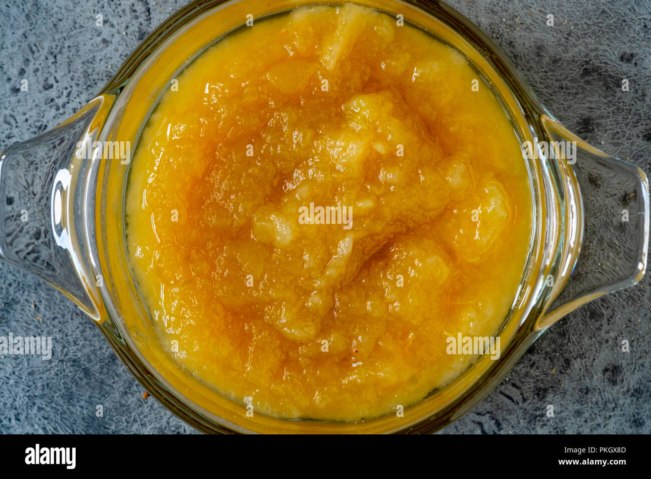Burro di mele o salsa di mele Foto Stock