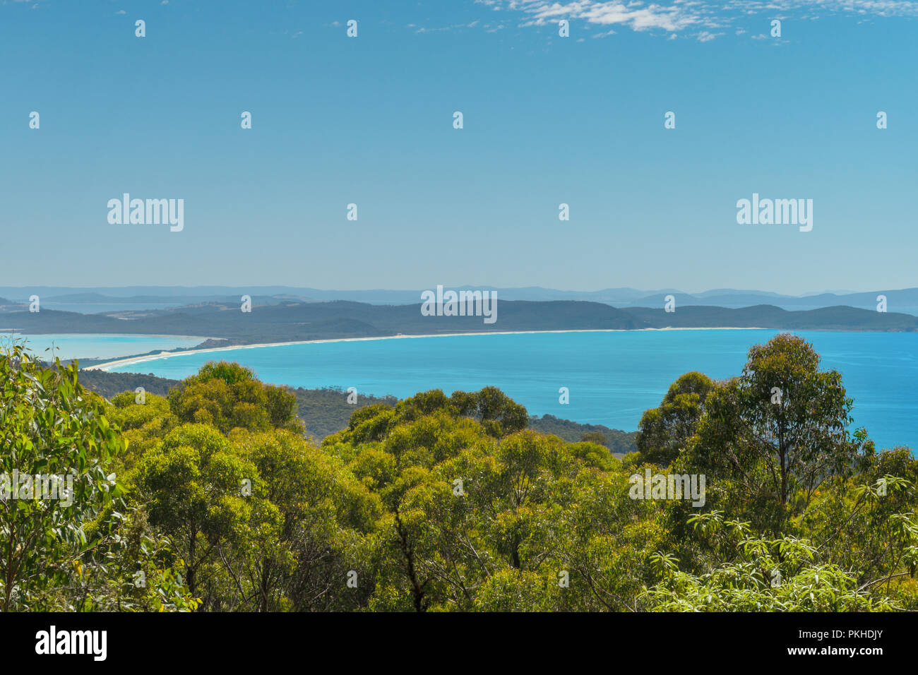 Ponte di terra Bruny Island, in Australia Foto Stock