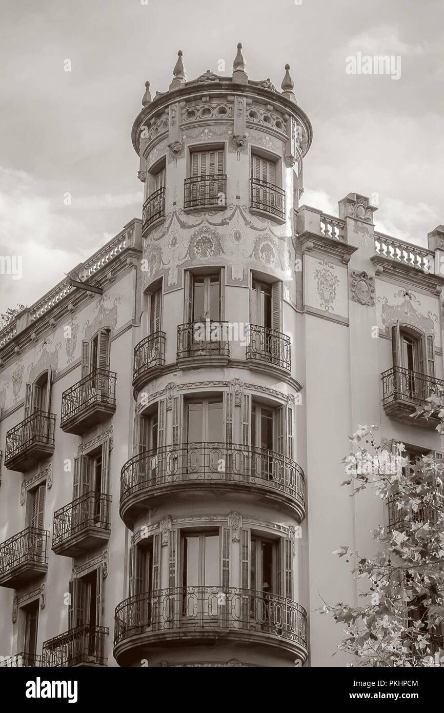 Barcellona è la capitale e la più grande città della Catalogna Foto Stock