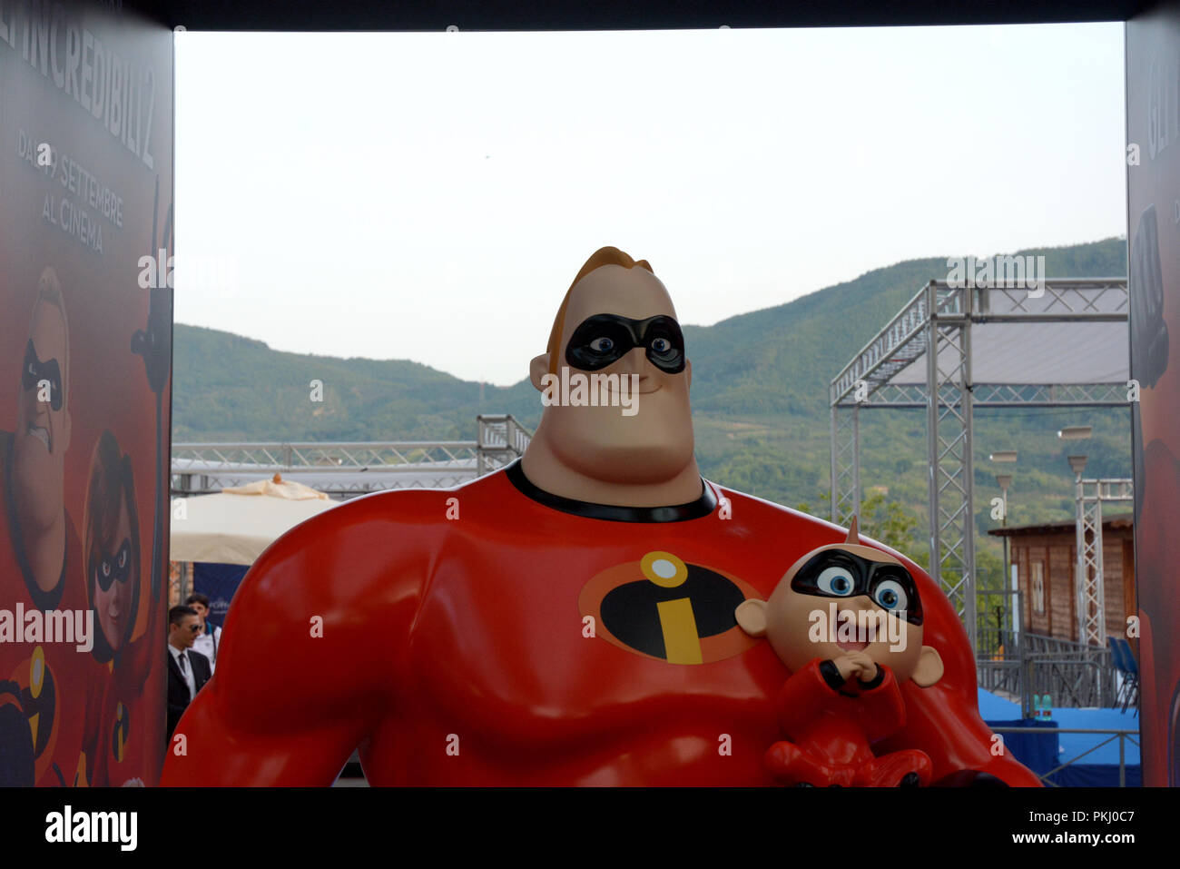 Giffoni Valle Piana, SA, Italia - 21 Luglio 2018 : Anteprime film incredibili 2 al Giffoni Film Festival 2018 - Il 21 luglio 2018 a Giffoni Valle Piana, Foto Stock