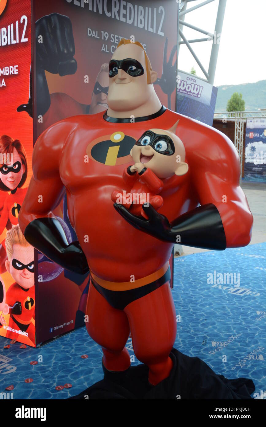 Giffoni Valle Piana, SA, Italia - 21 Luglio 2018 : Anteprime film incredibili 2 al Giffoni Film Festival 2018 - Il 21 luglio 2018 a Giffoni Valle Piana, Foto Stock