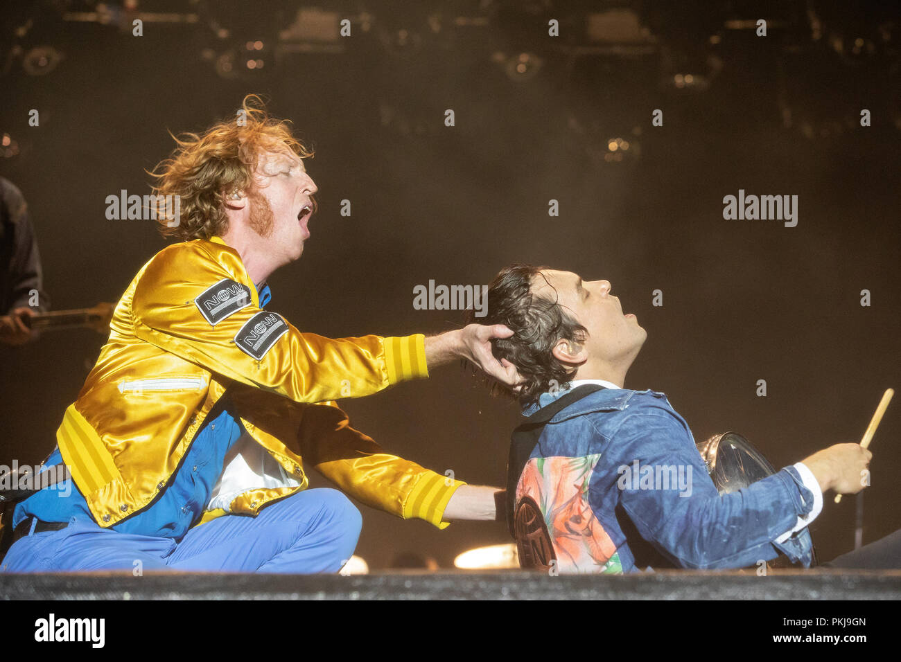 Way Out West Festival il giorno 3 a Gothenburg, Svezia Con: Arcade Fire, Richard Reed Parry, William Butler dove: Gothenburg, Svezia quando: 11 Ago 2018 Credit: Emelie Andersson/WENN.com Foto Stock