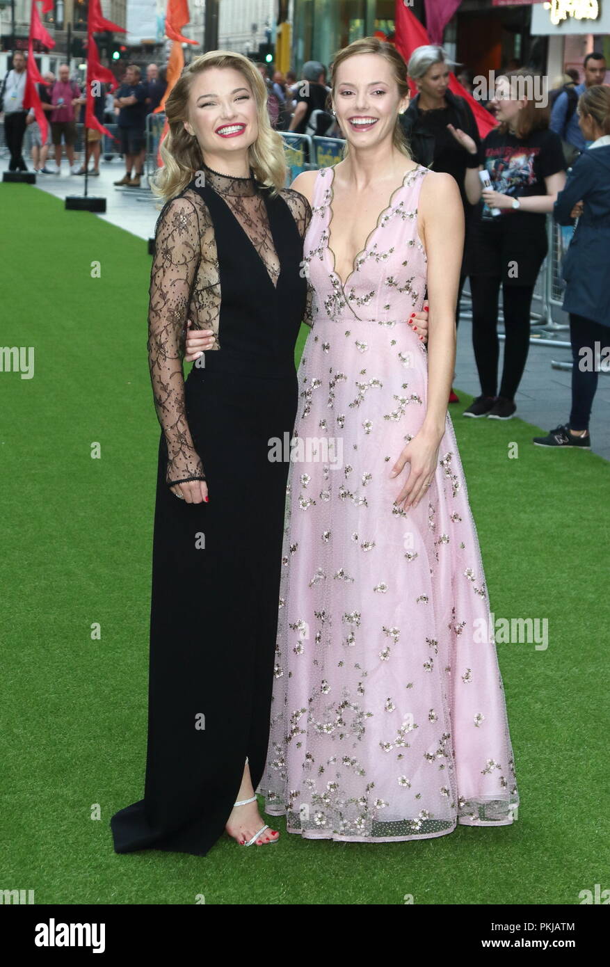 Il Festival Premiere mondiale a Cineworld Leicester Square, Londra lunedì 13 agosto 2018 dotate di: Emma Rigby, Hannah Tointon dove: Londra, Regno Unito quando: 13 Ago 2018 Credit: WENN.com Foto Stock