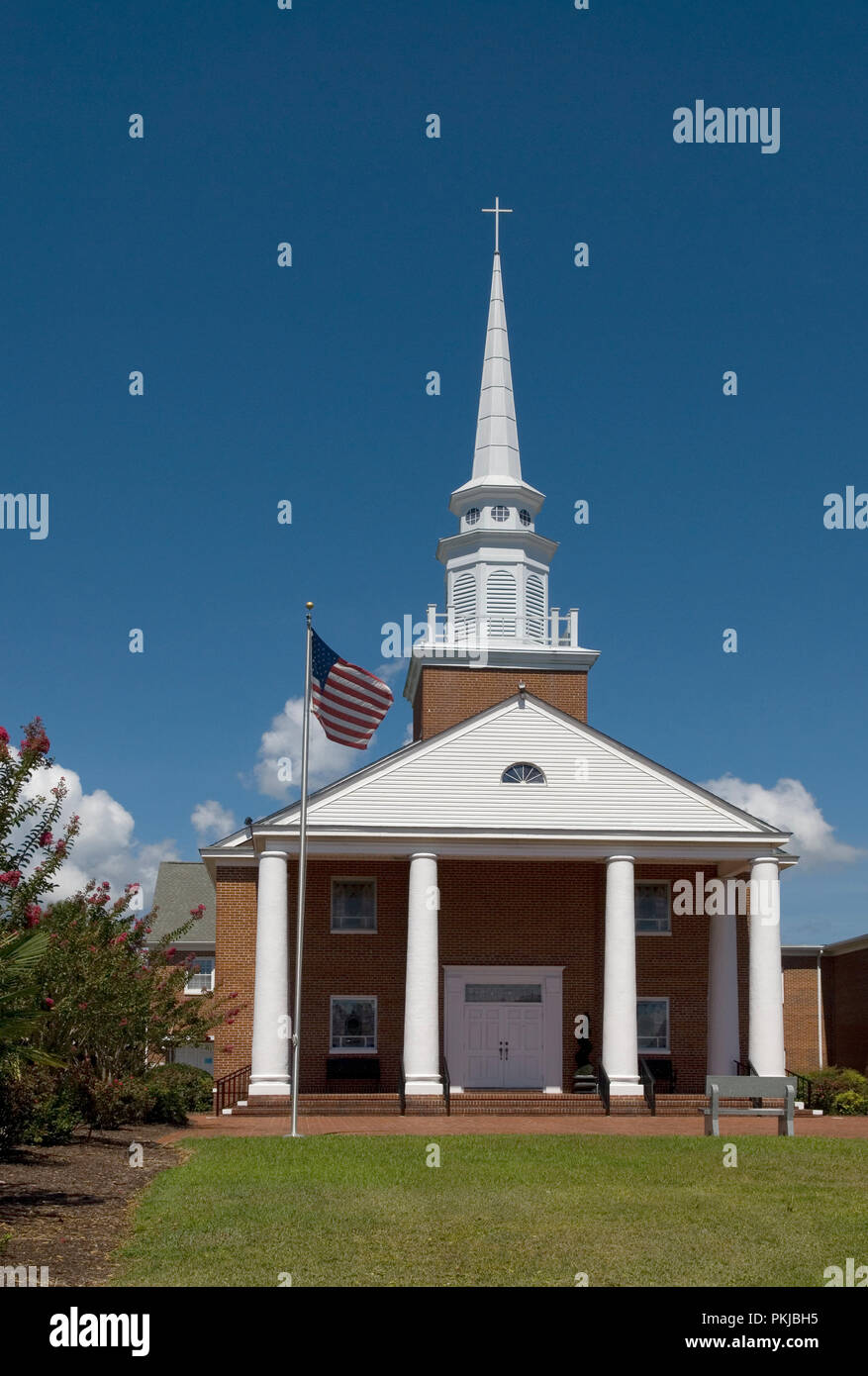 La prima chiesa battista di North Myrtle Beach South Carolina USA Foto Stock