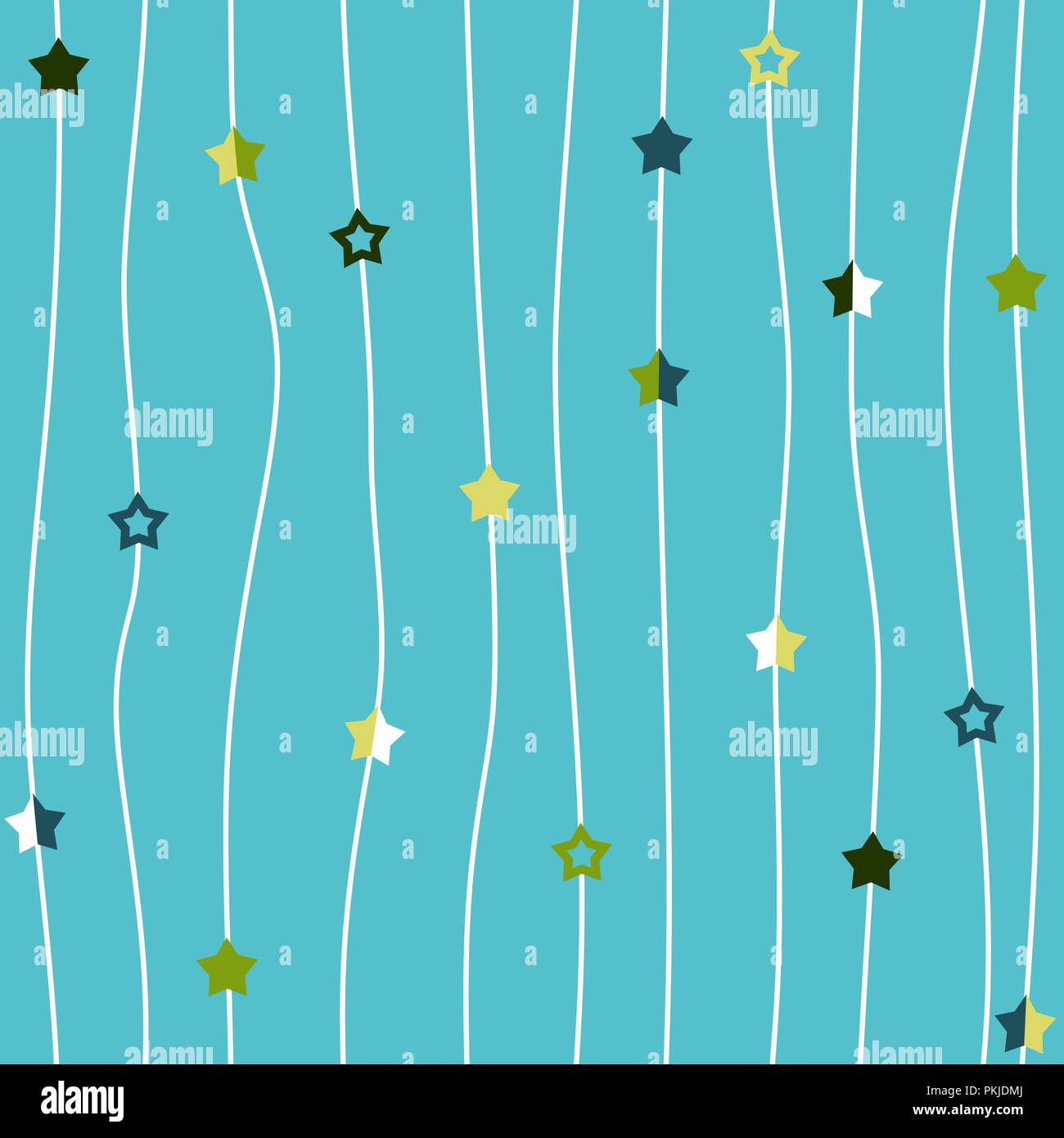 Stelle vettore thread seamless pattern astratti blu stringa texture di sfondo di geometria Illustrazione Vettoriale