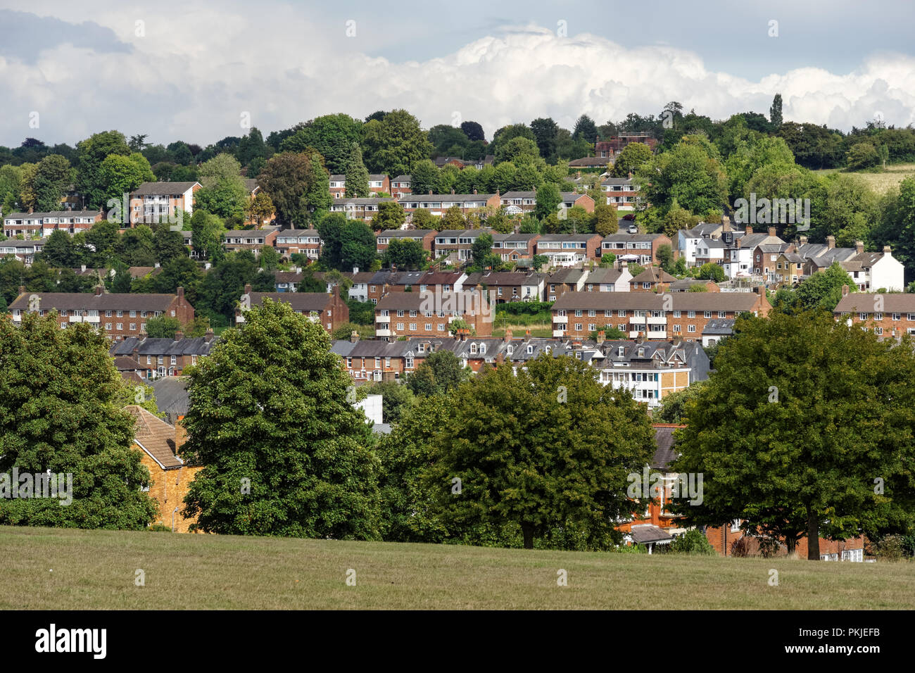 Case a schiera in Chesham, Buckinghamshire, Inghilterra, Regno Unito, Gran Bretagna Foto Stock