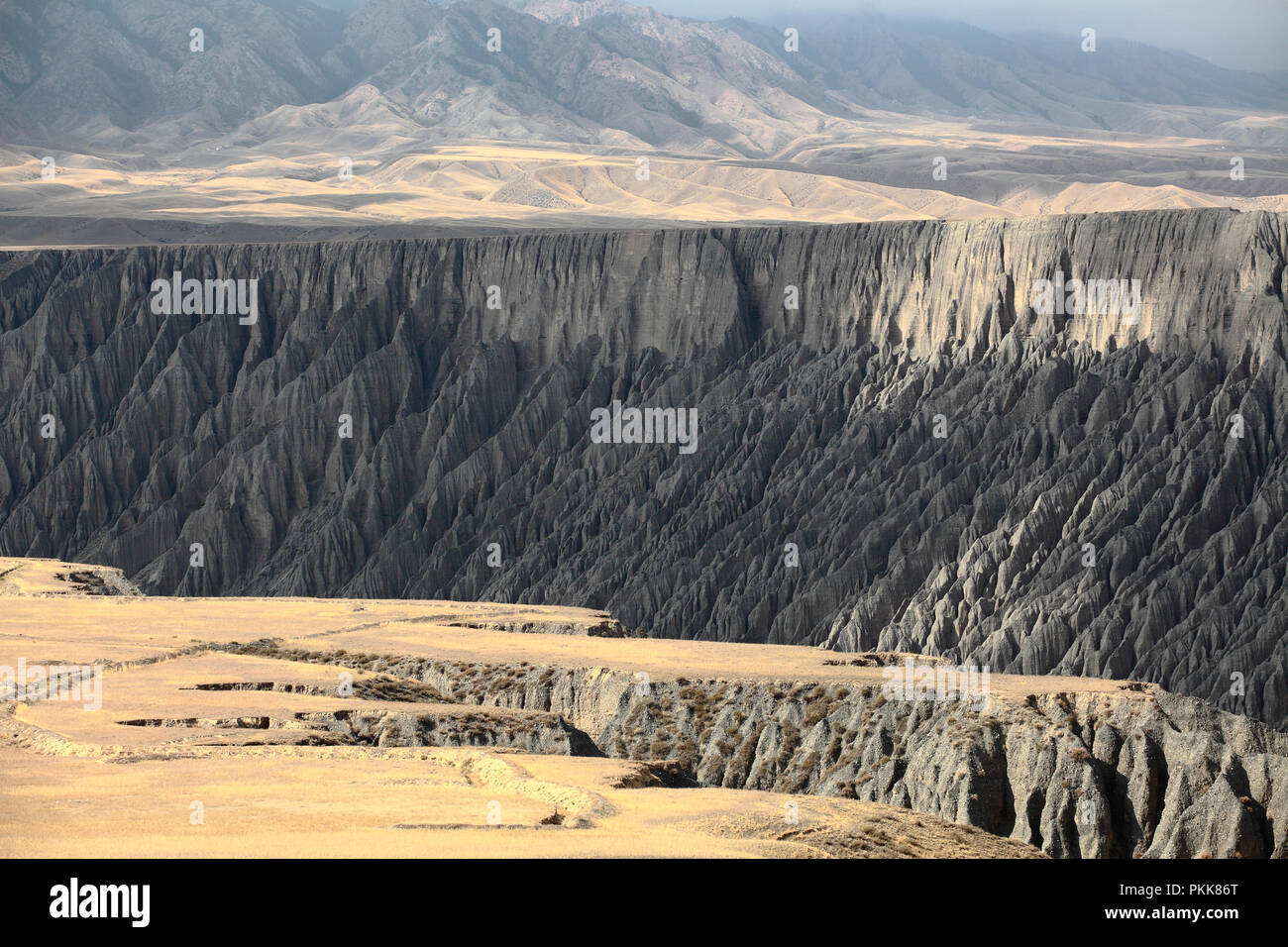 Xinjiang karamay dushanzi grand canyon Foto Stock