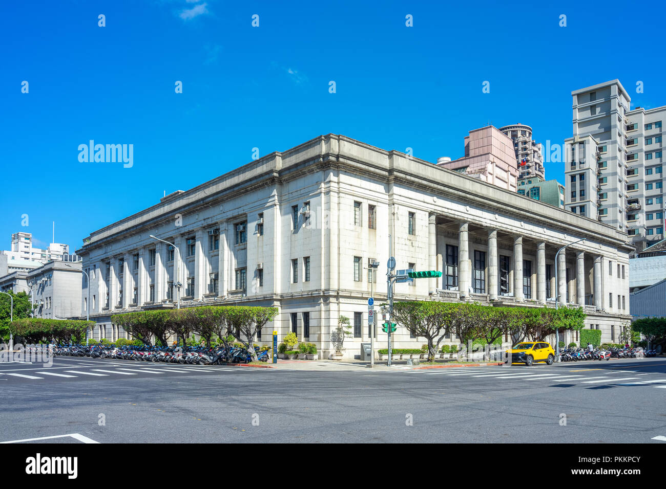 Banca di Taiwan, una banca commerciale con sede centrale Foto Stock