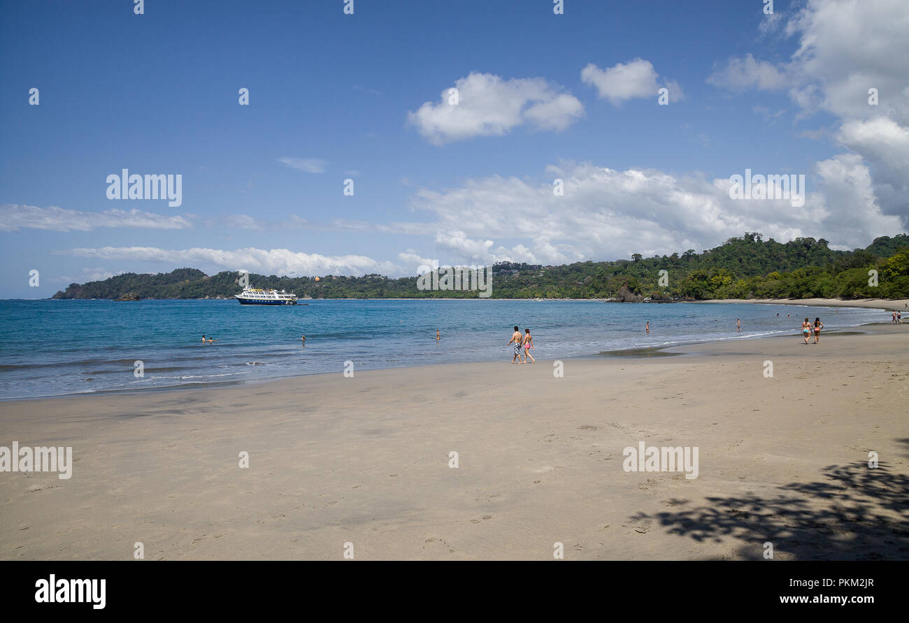 Splendida spiaggia a Manuel Antonio National Park in Costa Rica Foto Stock