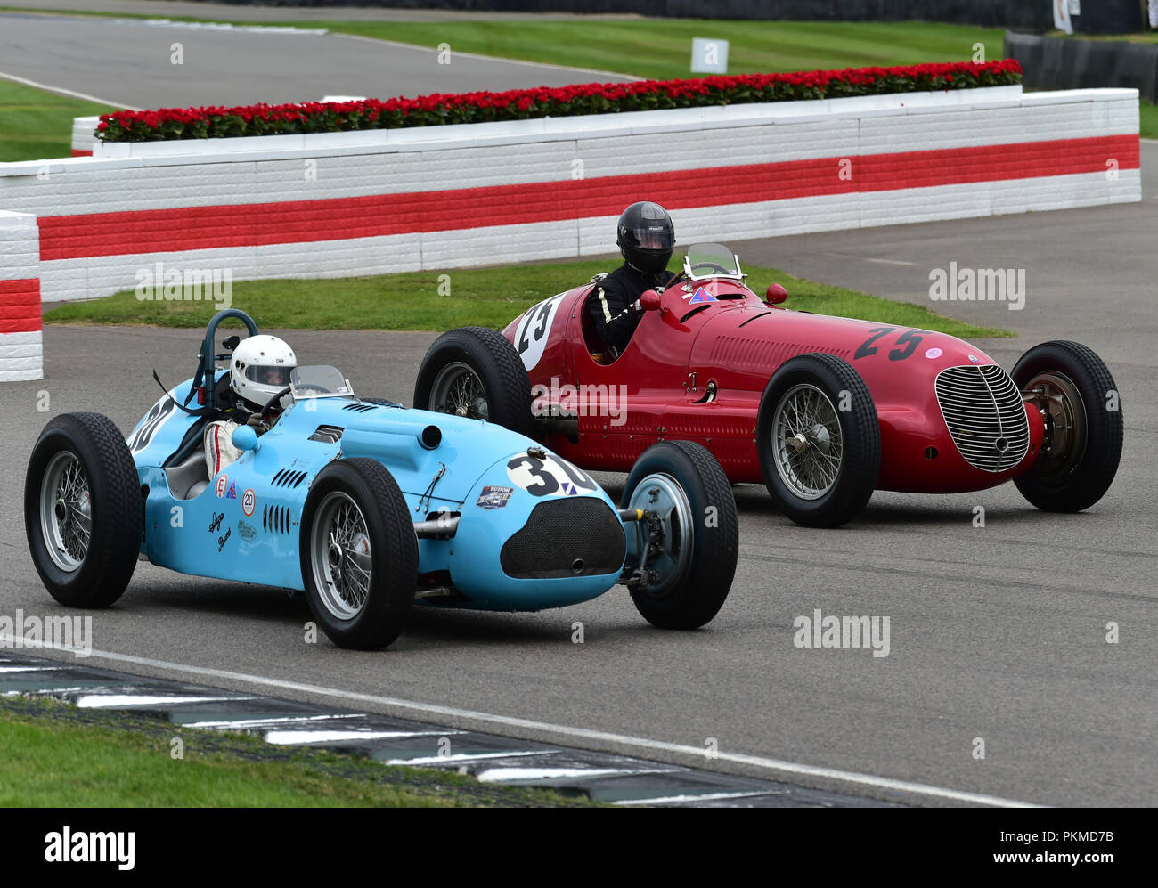 Luc Brandts, Talbot-Lago tipo 26C, Stephan Rettenmaier, Maserati 8CTF, Goodwood Trophy, Grand Prix Cars, Voiturette, 1930 a 1951, Goodwood 20 Foto Stock