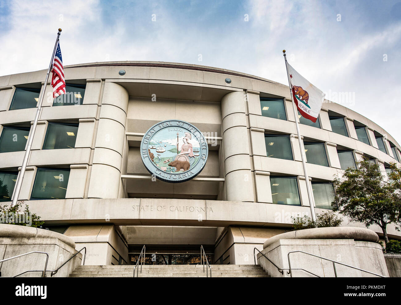 San Francisco, CA, Stati Uniti d'America, 26 Ottobre 2016: entrata principale della California Public Utilities Commissione quartier generale a San Francisco, Califor Foto Stock