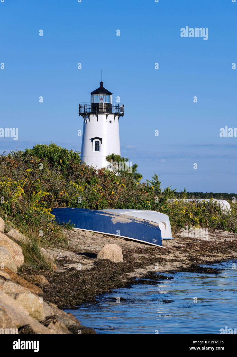 Edgartown Lighthouse, Martha's Vineyard, Massachusetts, STATI UNITI D'AMERICA. Foto Stock