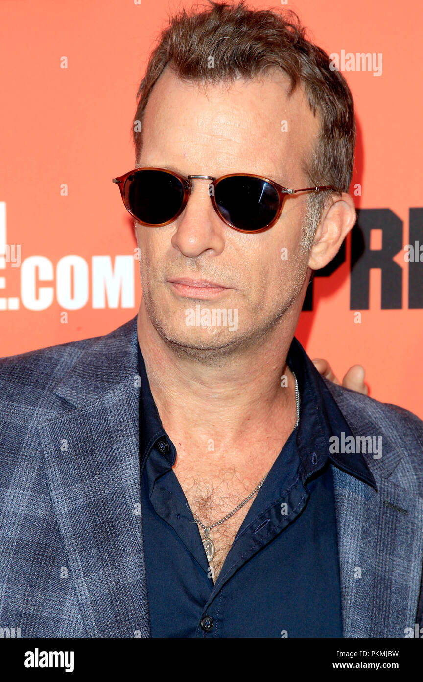 Thomas Jane frequentando "Predator" speciale proiezione al Teatro egiziano il 12 settembre 2018 a Los Angeles, California. Foto Stock