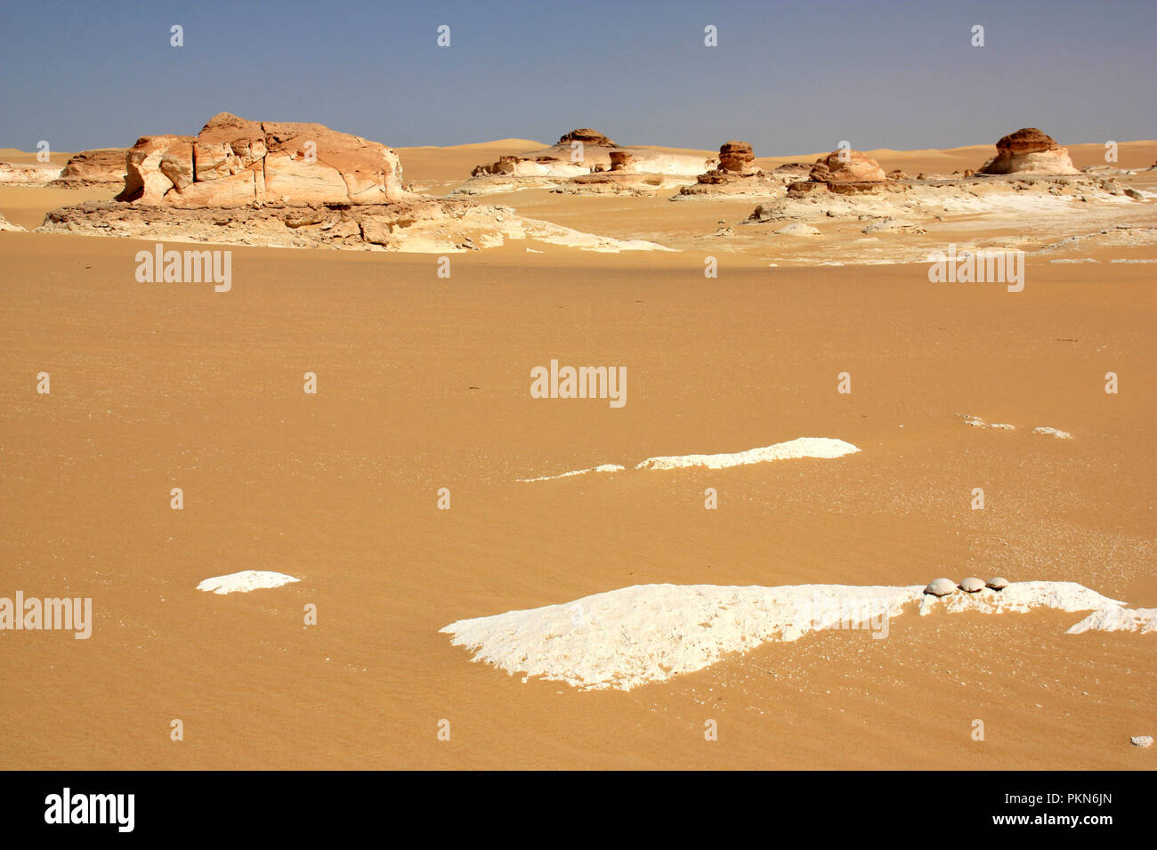 Belle le dune di sabbia del deserto del Sahara vicino all'Oasi di Siwa, Egitto Foto Stock