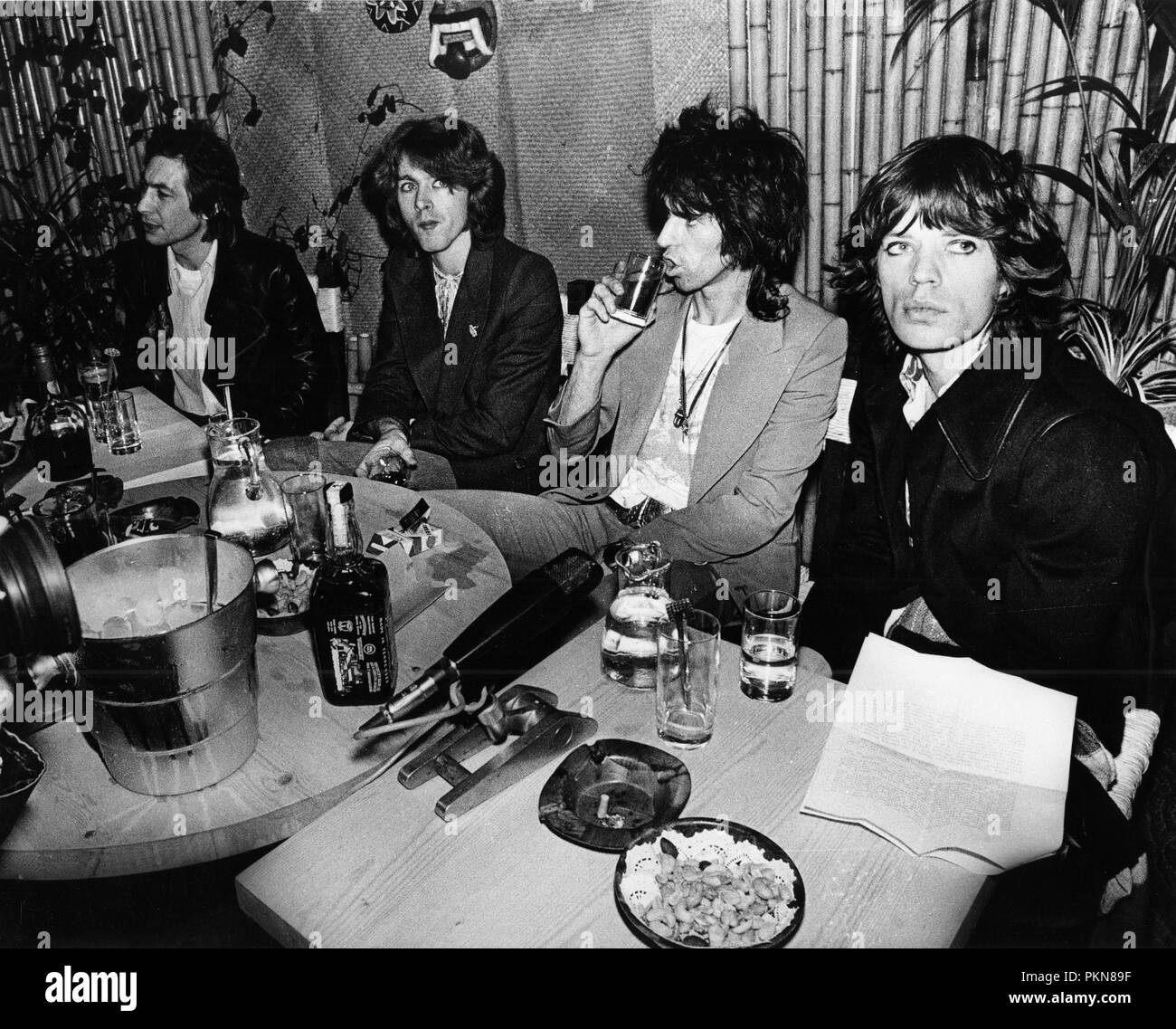 Monaco di Baviera, Germania - 1973 (foto Gijsbert Hanekroot) *** Caption locale *** Rolling Stones Rolling Stones Foto Stock