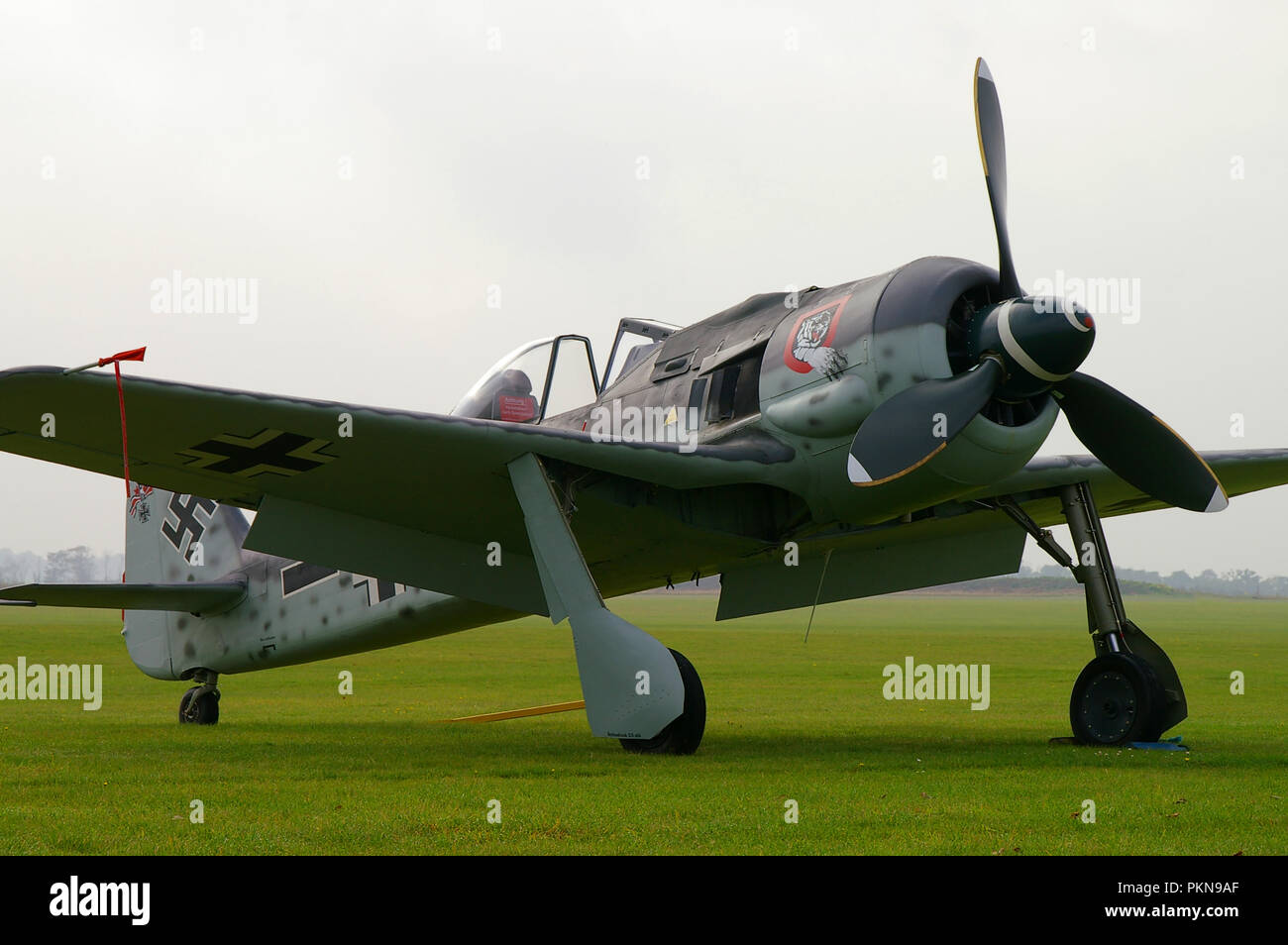 FW-190. Spitfire Ltd's Focke Wulf FW190A RICOSTRUIRE. Flugzeug-Werke 190 nuova build Luftwaffe la Seconda Guerra Mondiale da combattimento aereo. Il tedesco la Seconda Guerra Mondiale Foto Stock