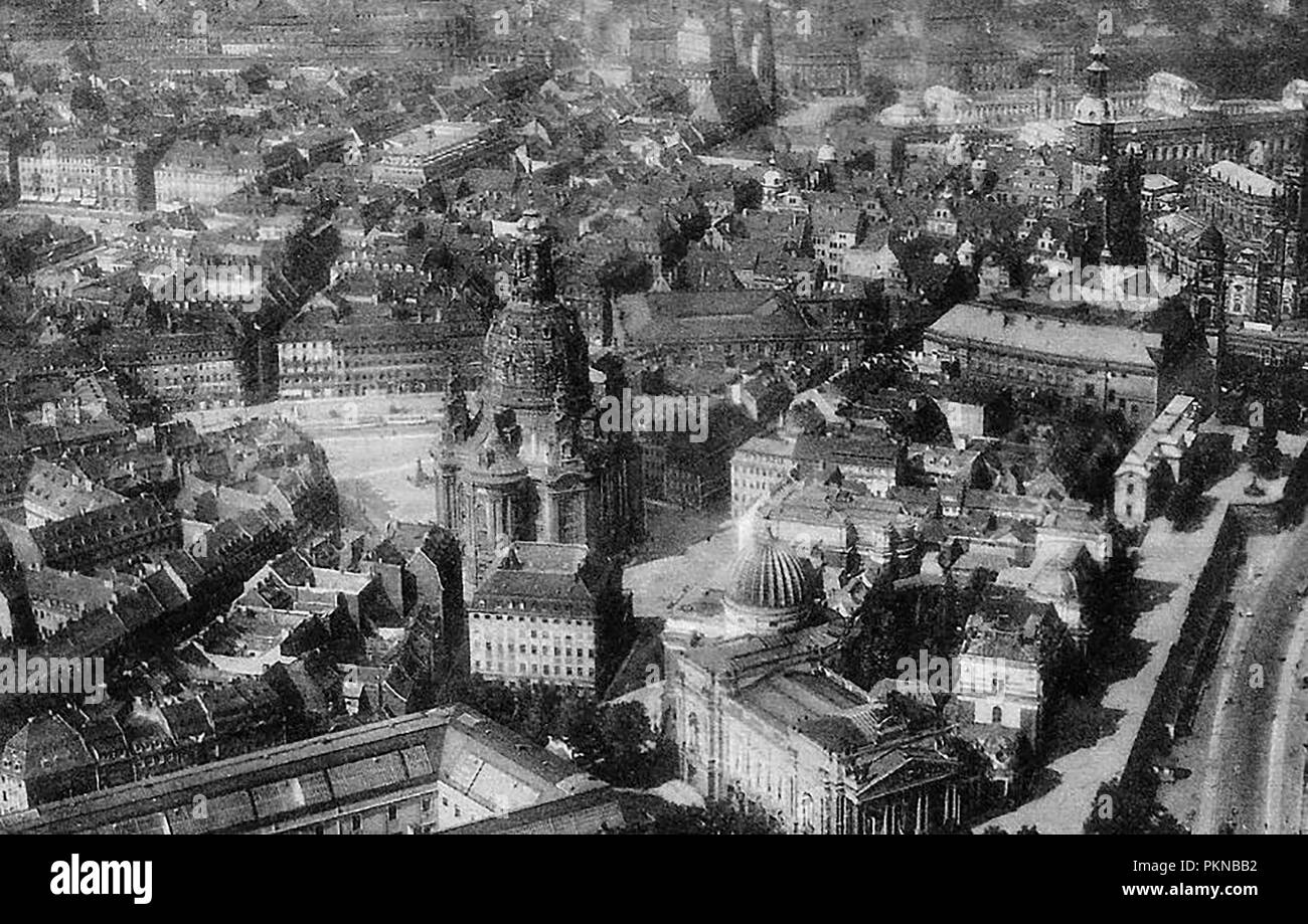 WW2 Dresden ,Germania prima British bombardamenti del XIII e XV Febbraio 1945 Foto Stock