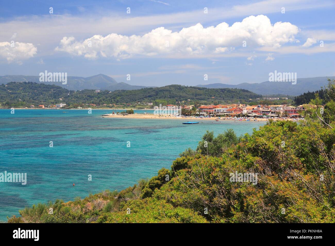 Sidari sull'isola di Corfu, Grecia. Il paesaggio della costa. Foto Stock