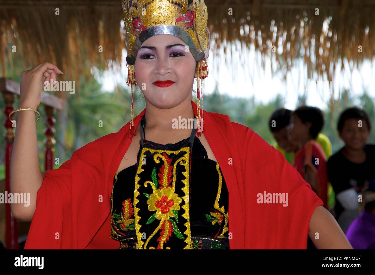 Gamelan è la musica tradizionale del Centro ed Est Java e Bali Foto Stock