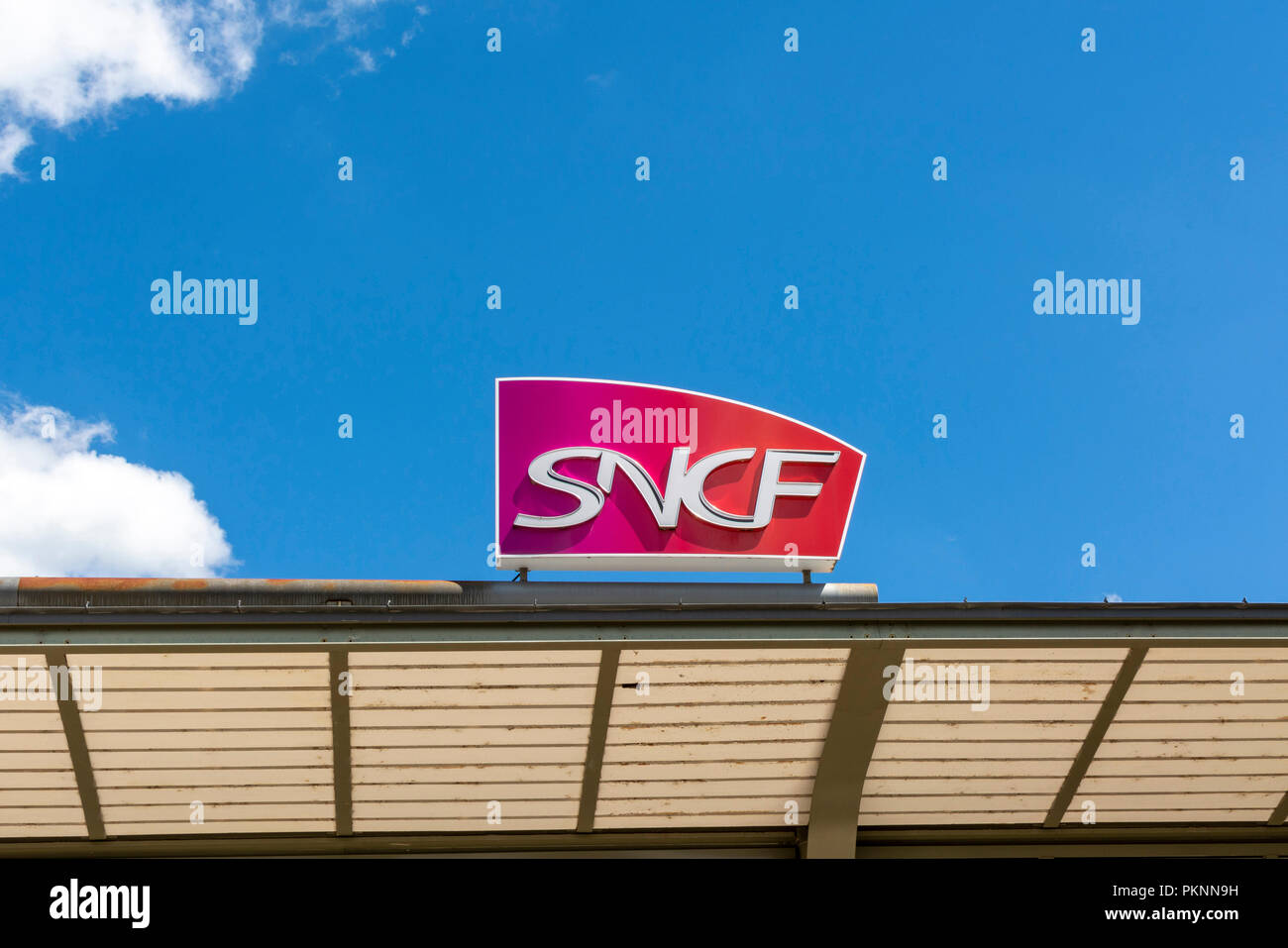 Francese logo SNCF Foto Stock