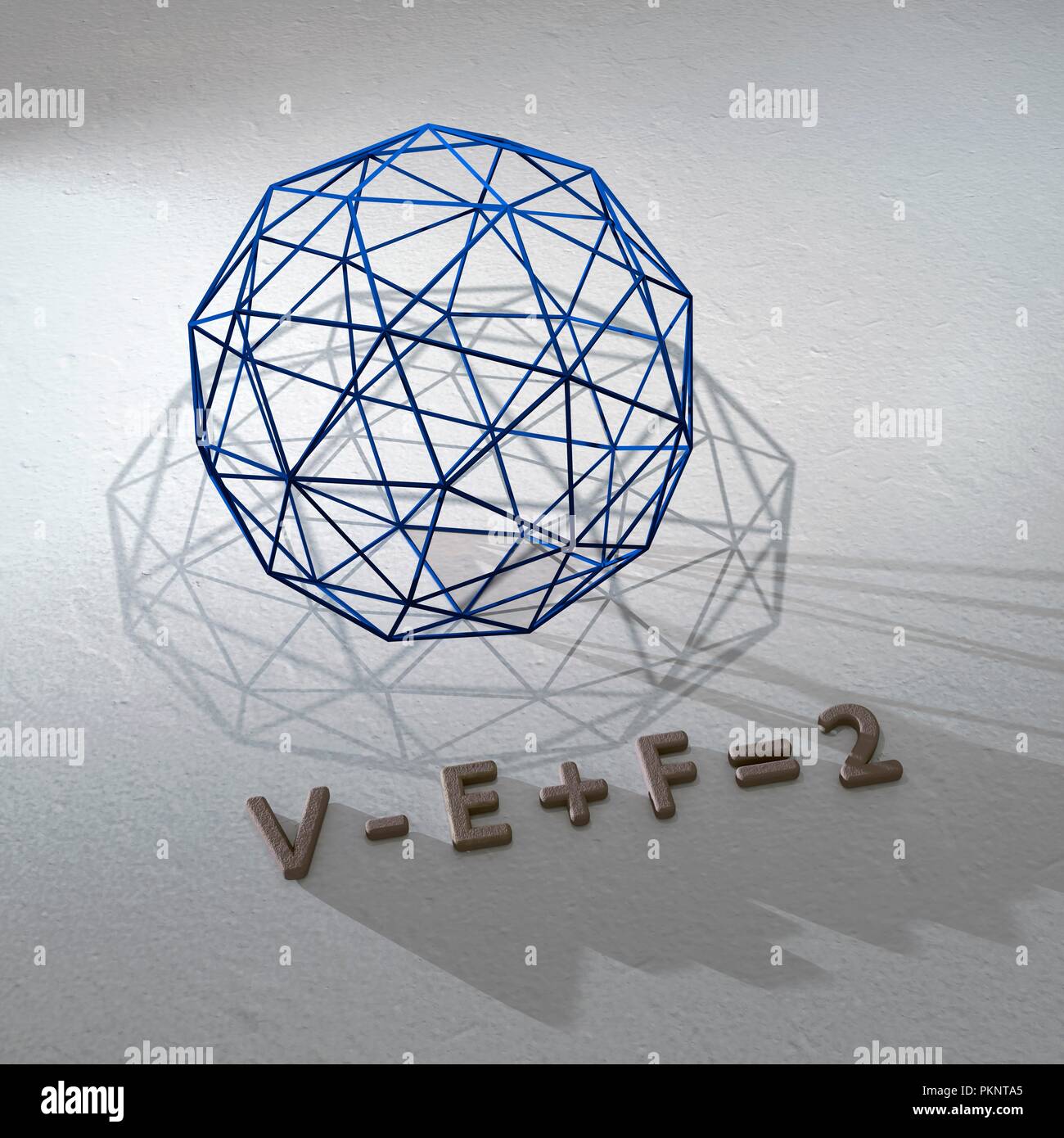 Tetraedro/piramide (realizzato con sfere magnetiche e barre Foto stock -  Alamy