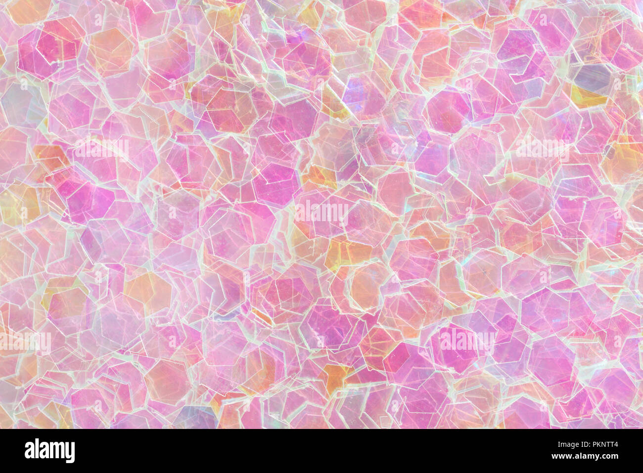 Luce sfondo rosa con vetro lucido. Foto ad alta risoluzione. Foto Stock