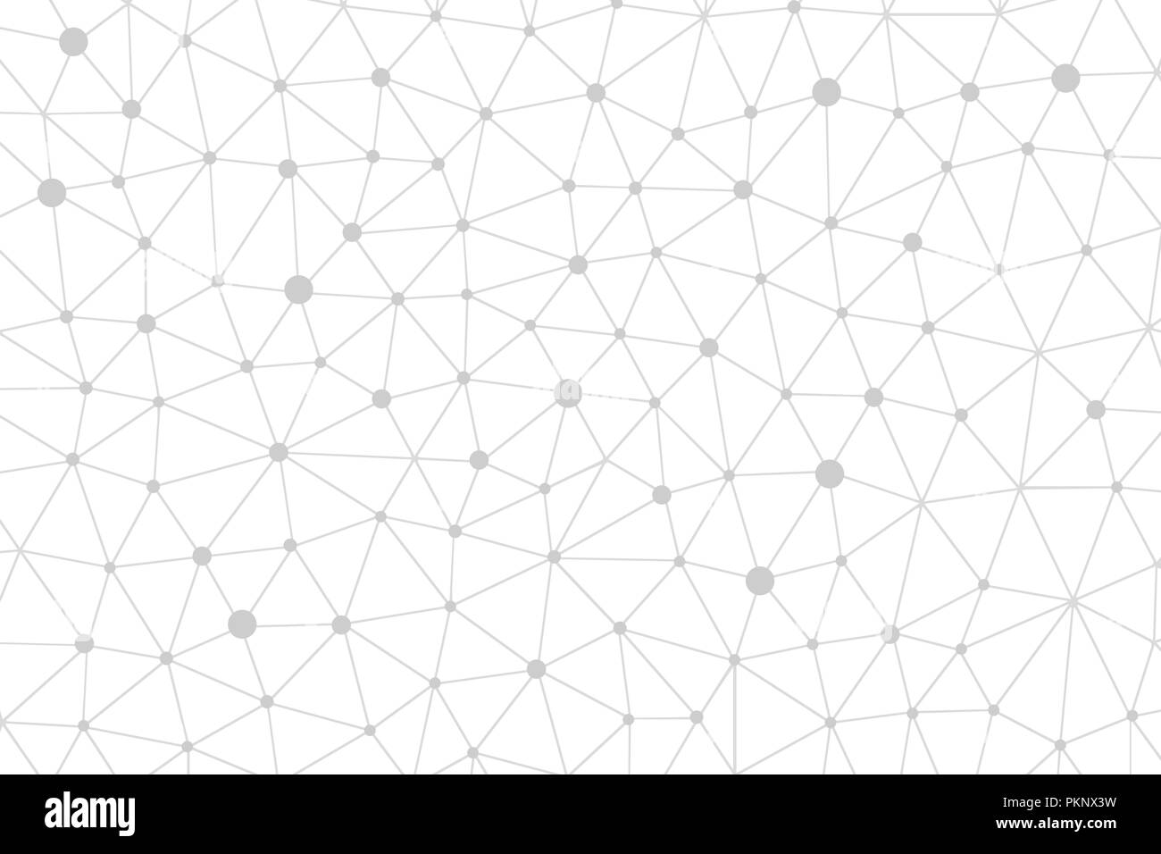 Abstract di linee grigie e punti il concetto di sfondo. Foto Stock