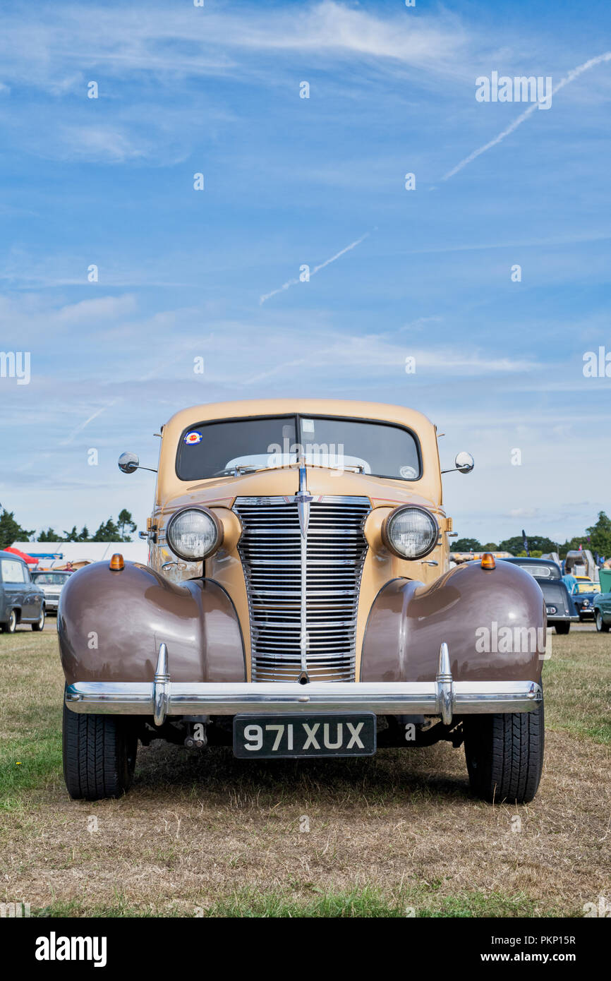 1938 Chevrolet auto presso un vintage retrò festival. Regno Unito Foto Stock