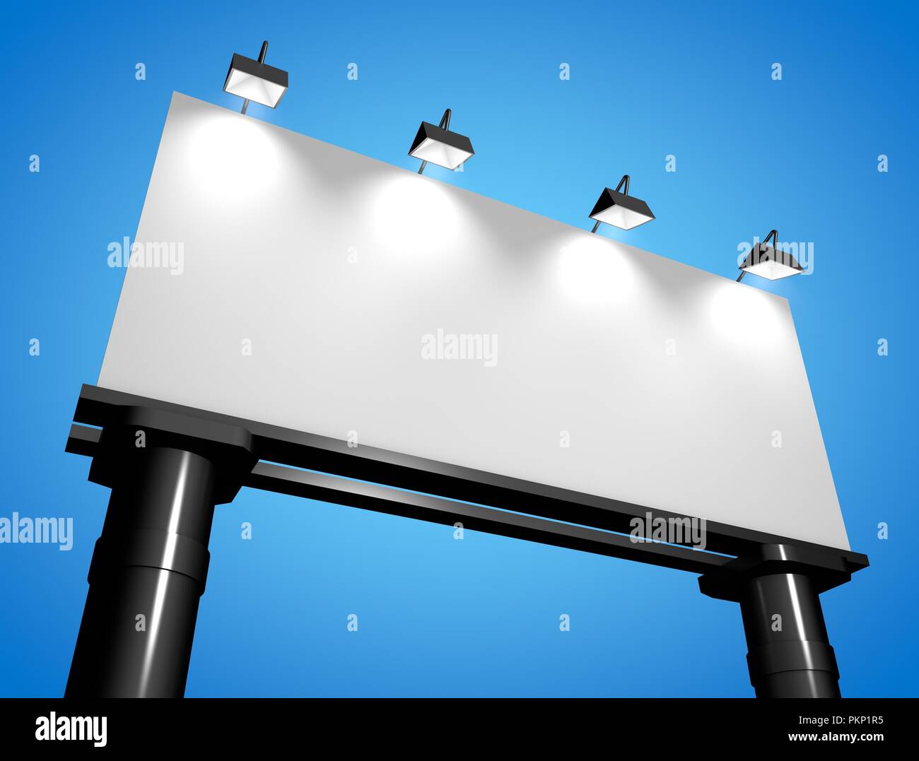 Banner poster mock up Foto Stock