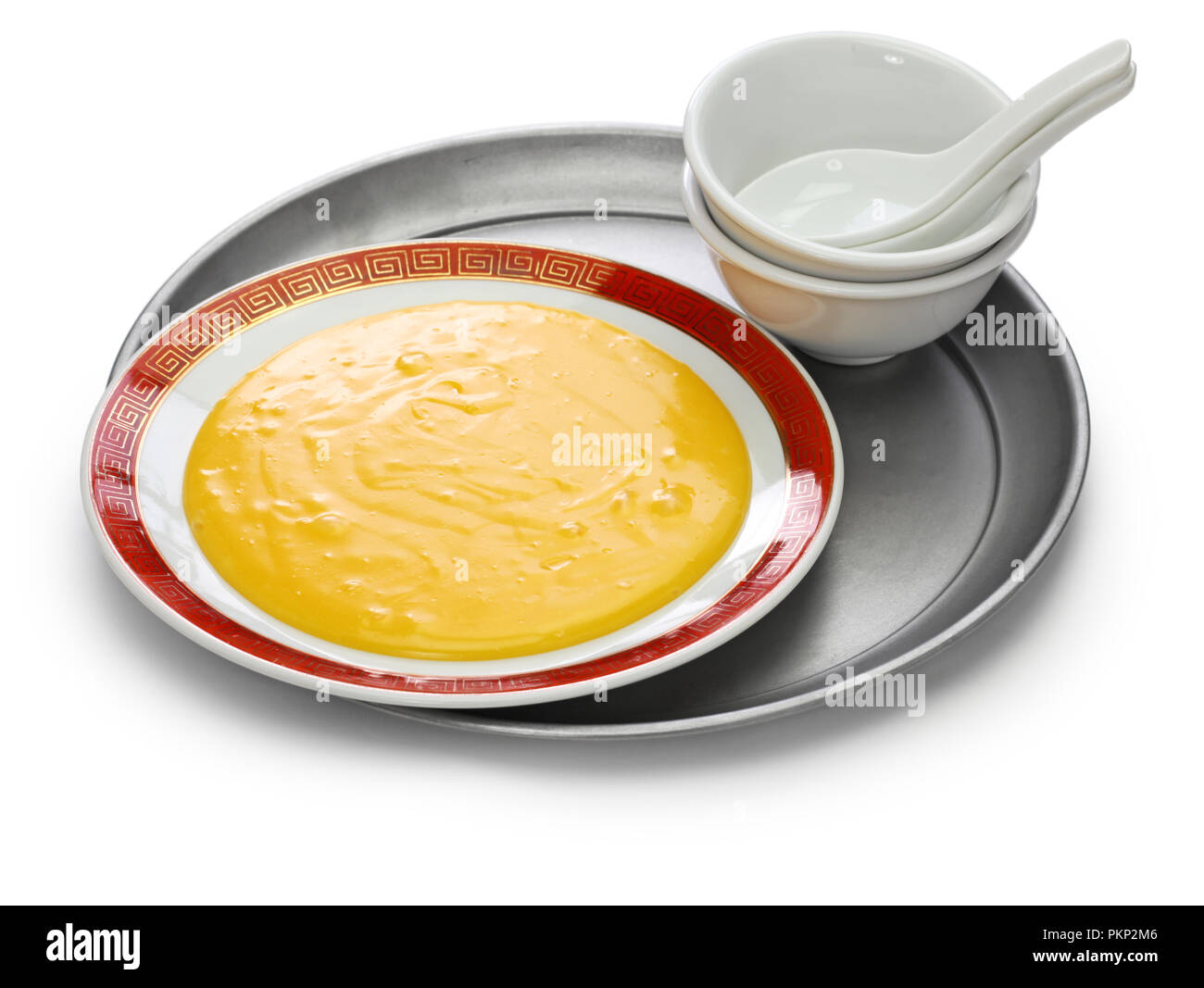 San bu nian, cinese antiaderente per il tuorlo d'uovo budino di crema pasticcera Foto Stock