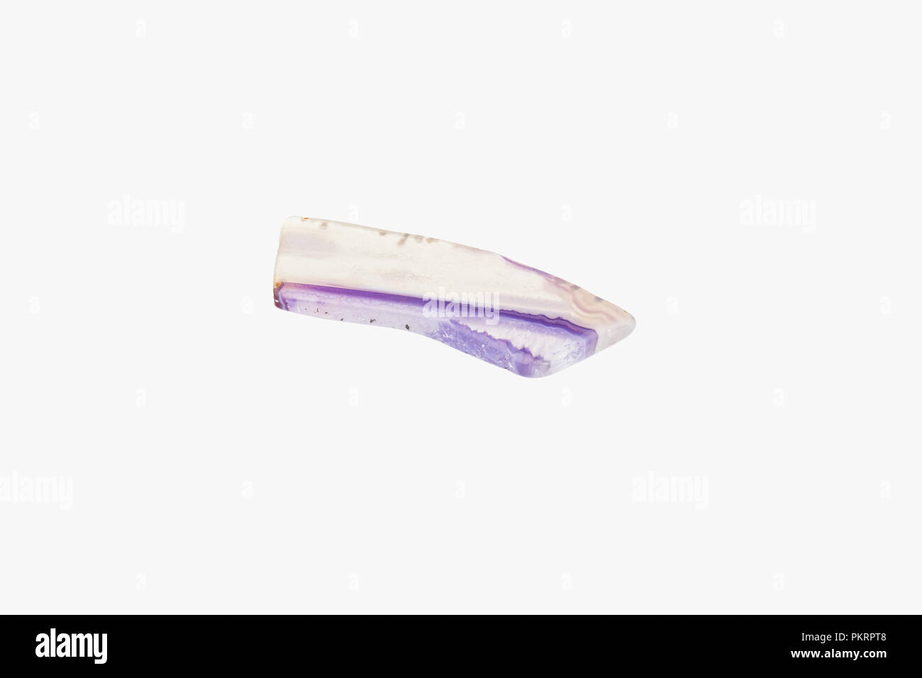 Agata multicolore dall'India o il Brasile isolato Foto Stock