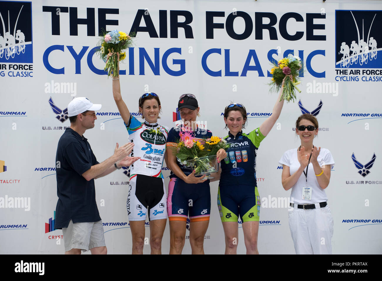 Il womens campo pro presso la Air Force cycling classic il 13 maggio 2010, in Arlington, Virginia. Foto Stock