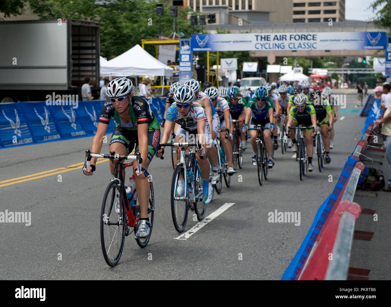 Il womens campo pro presso la Air Force cycling classic il 13 maggio 2010, in Arlington, Virginia. Foto Stock