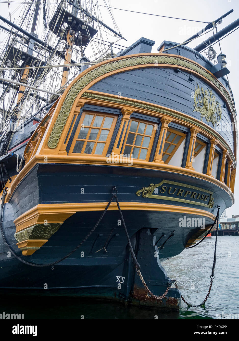San Diego, ago 2: vista esterna del dispositivo HMS sorpresa il Ago 2, 2014 a San Diego, California Foto Stock
